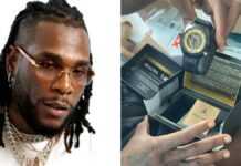 Burna Boy reçoit une montre bracelet Grammy Burna Boy