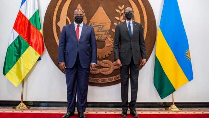 Faustin Touadéra et Paul Kagame