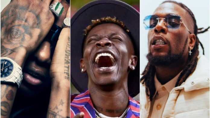 Wizkid, Burna Boy et Shatta Wale