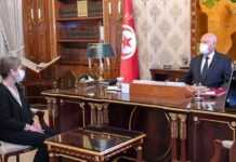 Kaïs Saïed et la cheffe du gouvernement de Tunisie