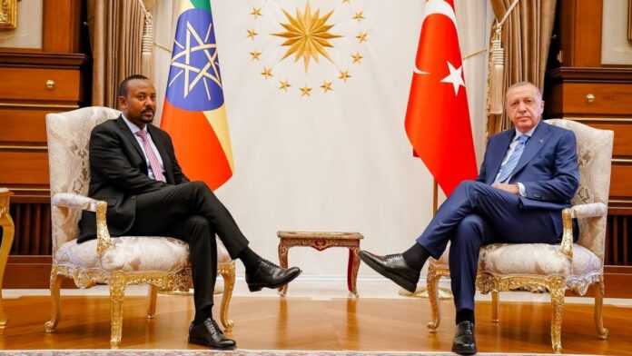 Abiy Ahmed et Recep Tayyip Erdogan (15 oct 21)