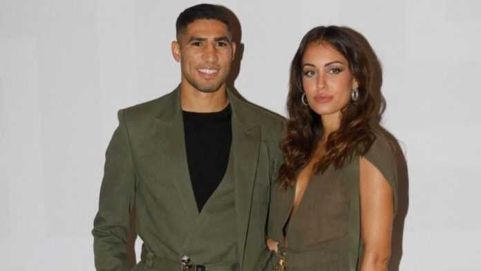 Achraf Hakimi et Hiba Abouk (01 oct 21)