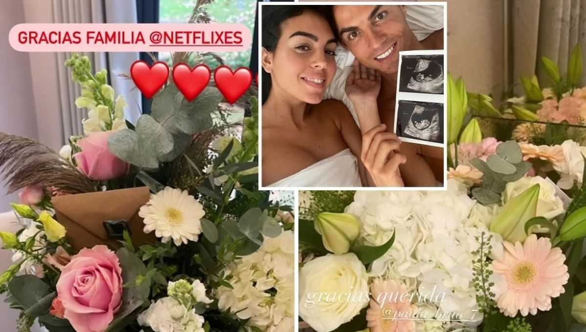 Netflix manda flores para Ronaldo e Georgina