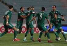 Mondial 2022 (E) : l’Algérie pulvérise le Niger et repasse en tête Les joueurs algériens jubilent (12 oct 21)