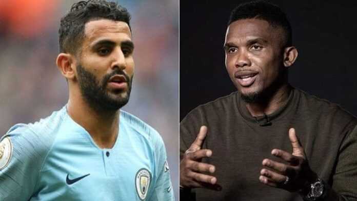 Riyad Mahrez et Samuel Eto'o (20 oct 21)