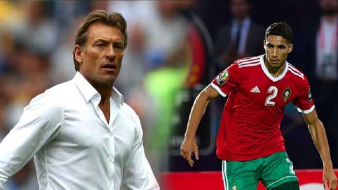 Hervé Renard et Achraf Hakimi (27 oct 21)