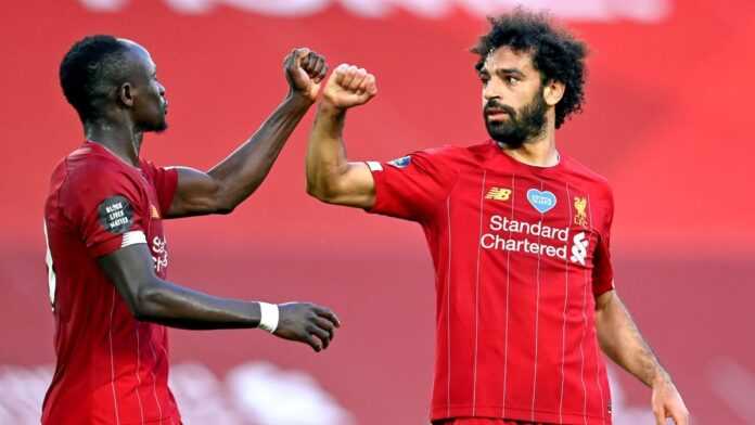 Sadio Mané et Mohamed Salah (18 oct 21)