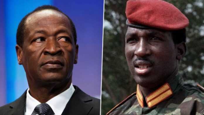 Blaise Compaoré et Thomas Sankara