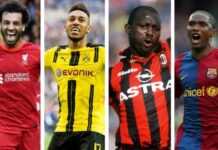 Akesbi, Eto’o, Salah, Aubameyang, Weah…, ces artificiers africains Salah, Aubameyang, Weah et Eto’o (nov)