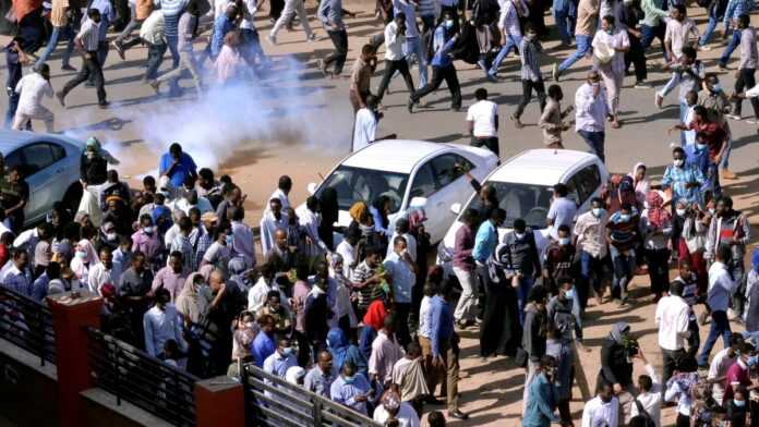 Dispersion d'une manifestation à Khartoum au Soudan