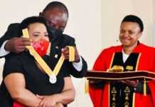 Rebecca Malope et Cyril Ramaphosa 19 nov 21