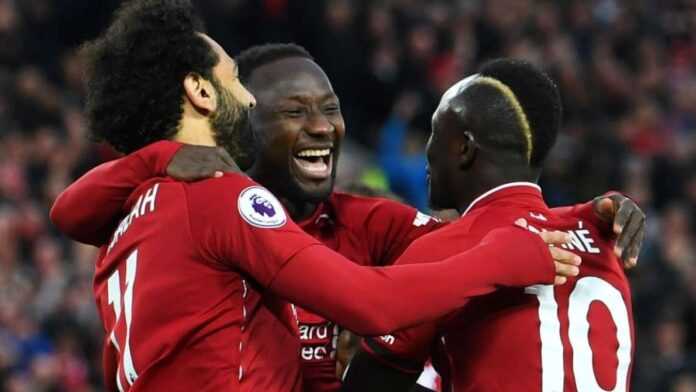 Mohamed Salah, Naby Keita et Sadio Mané