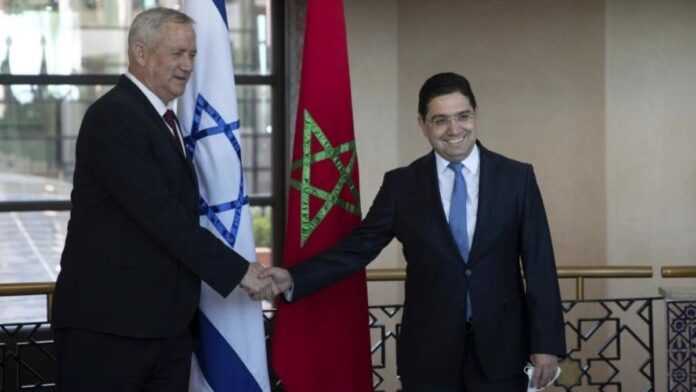 Benny Gantz et Nasser Bourita