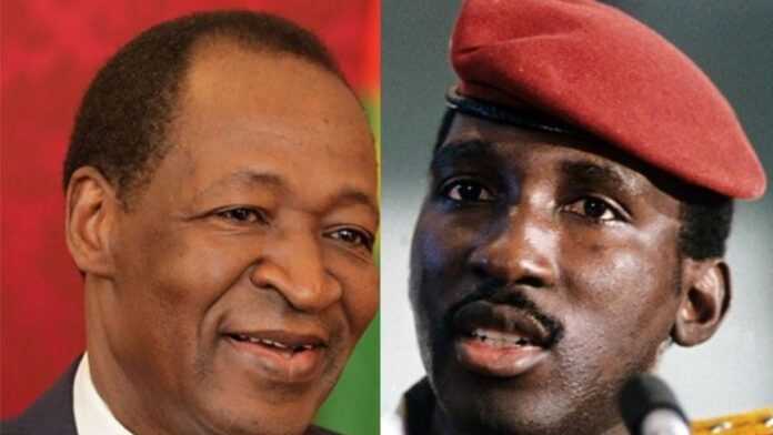 Blaise Compaoré et Thomas Sankara