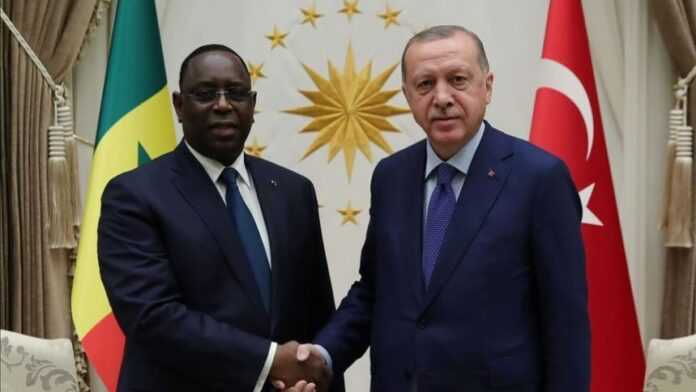 Les Présidents sénégalais et turc, Macky Sall et Recep Tayyip Erdogan