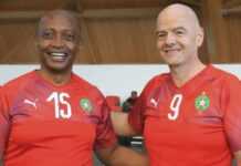 Patrice Motsepe et Gianni Infantino