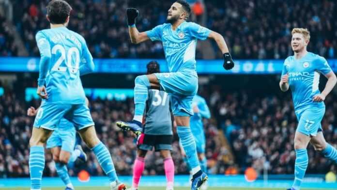 Riyad Mahrez avec Man City