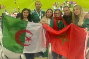 Supporters algériens et marocains