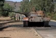 Un tank détruit