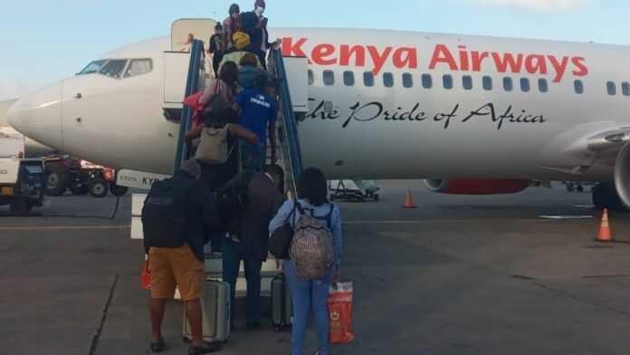 Avion de Kenya Airways