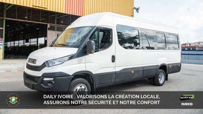 Daily Ivoire La Côte d’Ivoire lance les premiers véhicules made in Côte d’Ivoire, le « Daily Ivoire », et devient ainsi, le premier pays du continent africain à posséder une chaine d’assemblage de type minibus