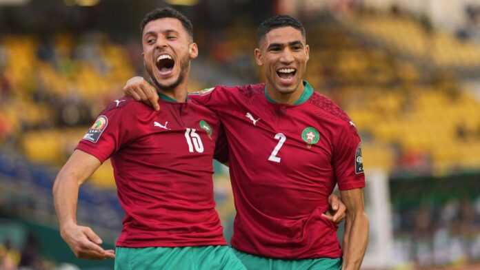 Les joueurs du Maroc