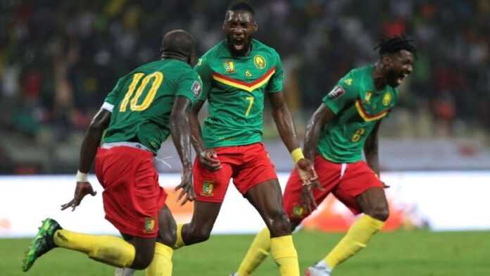 Les joueurs du Cameroun