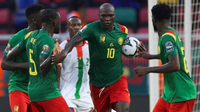 Vincent Aboubakar, buteur avec le Cameroun face au Burkina Faso