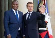 Faustin-Archange Touadéra et Emmanuel Macron