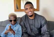 Grand P a aussi rencontré le président Samuel Eto’o Grand P et Samuel Eto'o