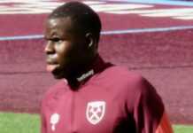 Kurt Zouma sous le maillot de West ham