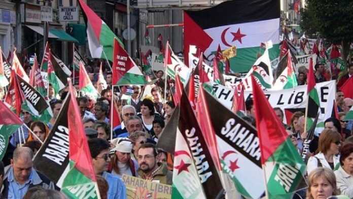 Espagne, des pro-sahraouis manifestent