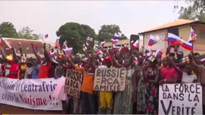 Manifestation pro-russe à Bangui