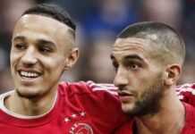 Noussair Mazraoui et Hakim Ziyech
