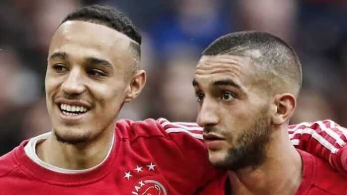 Noussair Mazraoui et Hakim Ziyech