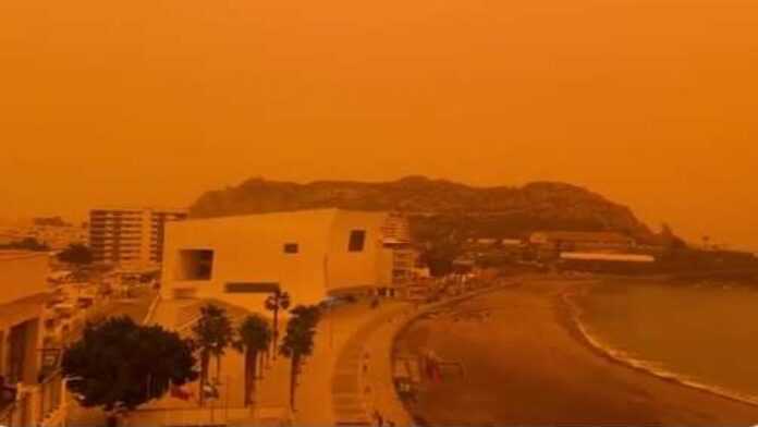 Sable du Sahara en Espagne