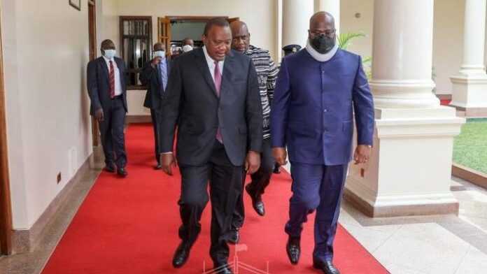 Uhuru Kenyatta et Félix Tshisekedi