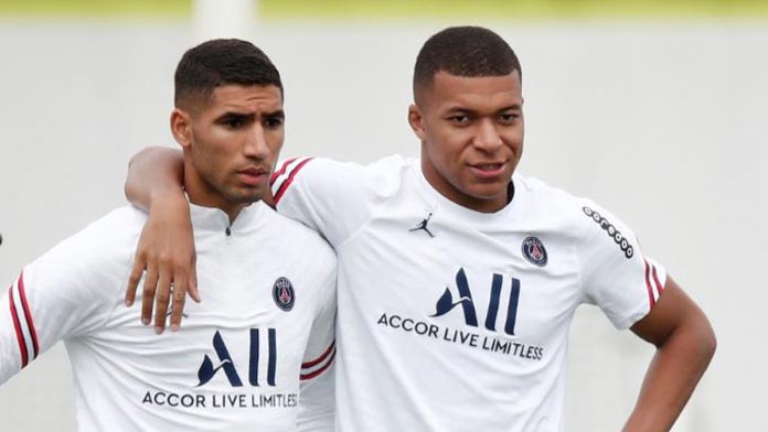 Hakimi et Mbappé