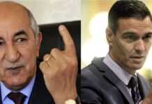 Abdelmadjid Tebboune et Pedro Sanchez