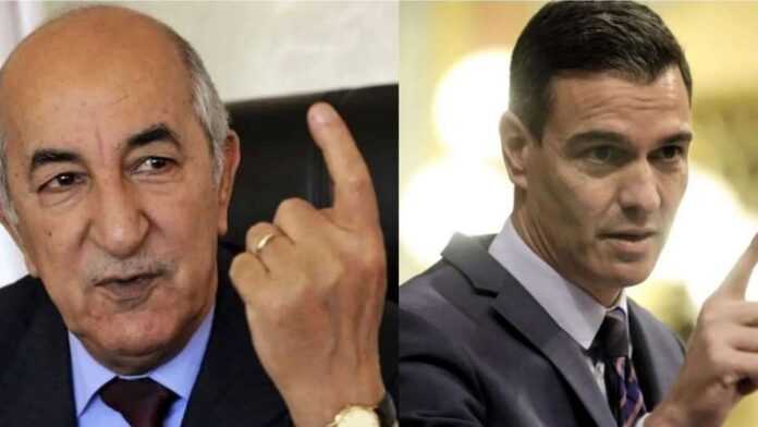 Abdelmadjid Tebboune et Pedro Sanchez