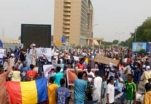 Manifestation à N'Djamena, Tchad