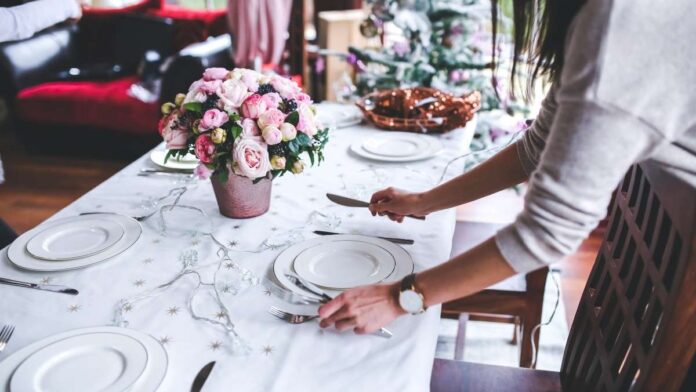 Une table de restaurant