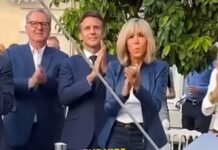 Emmanuel et Brigitte Macron à l'Elysée