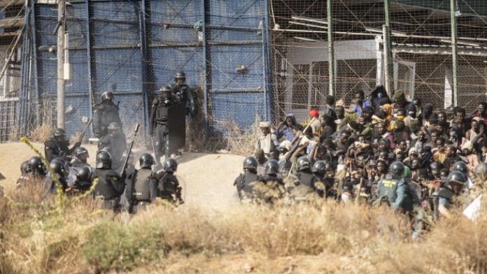 Migrants à Melilla