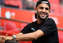 Riyad Mahrez, joueur algérien