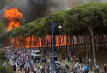 Incendie au Maroc