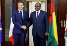 Emmanuel Macron et Umaro Sissoco Embalo