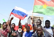 Manifestants au Burkina Faso