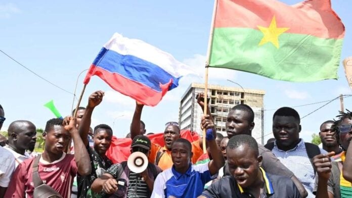 Manifestants au Burkina Faso