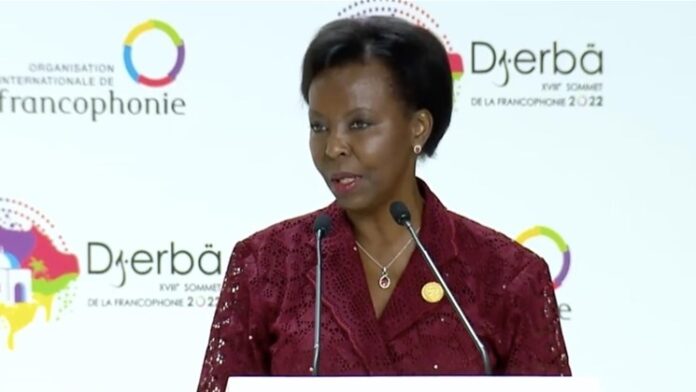 La ,Secrétaire de l'OIF, Louise Mushikiwabo